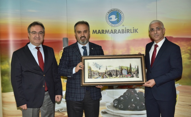 BÜYÜKŞEHİR BELEDİYE BAŞKANI ALİNUR AKTAŞ'TAN MARMARABİRLİK ZİYARETİ