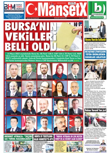 MansetX Gazetesi 'nin Bursa ve Ankara'nın 12. Yıl ve 334. #Mayıs #sayısı #çıktı.