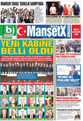 ManşetX Gazetesi'nin 12. yıl Ankara ve Bursa'nın 335. Temmuz sayıları çıktı.