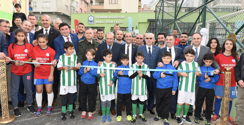 Yıldırım'da Erikli Spor Tesis'i hizmete açıldı
