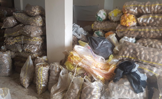 Stokçu baskınından 35 ton patates çıktı