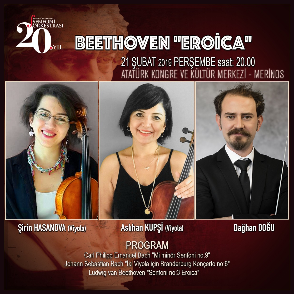 BEETHOVEN VE BACH BBDSO SAHNESİNDE