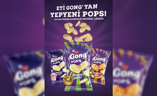 ETİ GONG POPS ÇEŞİTLERİ CİPS RAFLARINDAKİ YERİNİ ALDI