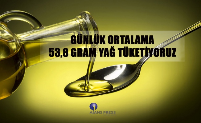 GÜNLÜK ORTALAMA 53,8 GRAM YAĞ TÜKETİYORUZ