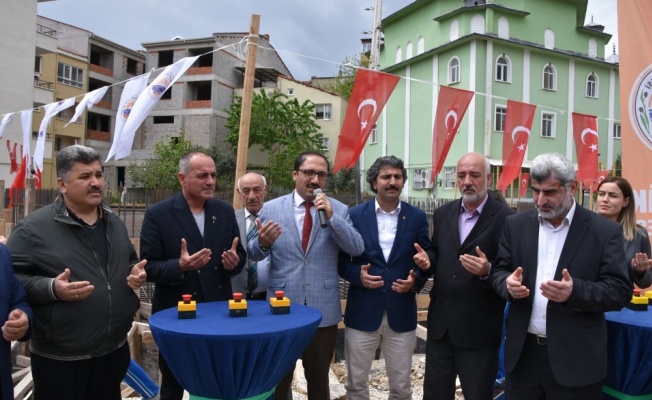 OSMANİYE CAMİ TEMELİ DUALARLA ATILDI