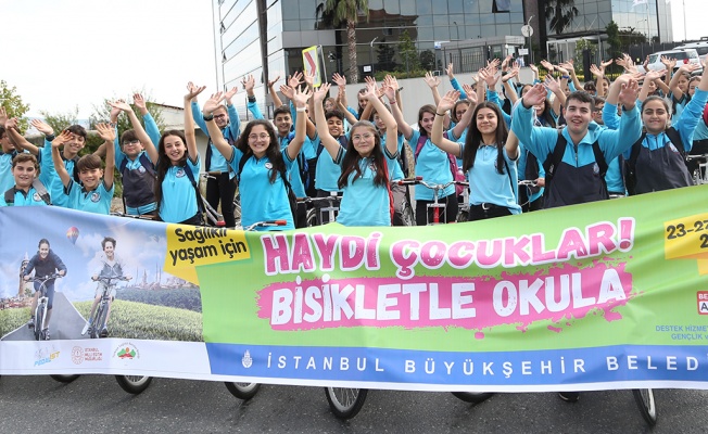 İBB’DEN “HAYDİ ÇOCUKLAR BİSİKLETLE OKULA” ETKİNLİĞİNE DESTEK