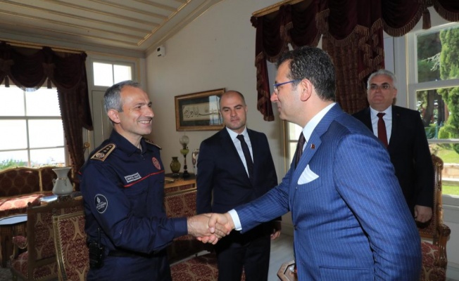 ​İTFAİYECİLERİ AĞIRLAYAN BAŞKAN İMAMOĞLU, POLAT’I UNUTMADI: “İLK FIRSATTA TEKRAR ZİYARETİNE GİDECEĞİM”