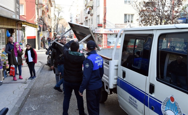 Osmangazi’de Kaldırım İşgaline Taviz Yok