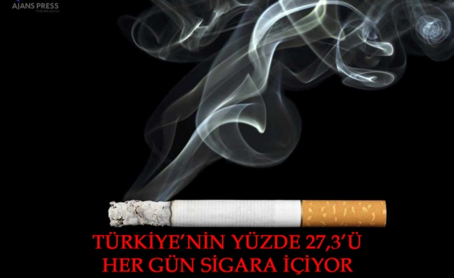 TÜRKİYE’NİN YÜZDE 27,3’Ü HER GÜN SİGARA İÇİYOR