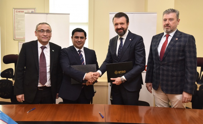 BTSO ve Özbekistan İpekçilik Bakanlığı İş Birliği Protokolü İmzaladı