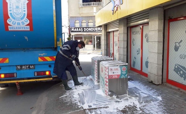 GÜRSU DEZENFEKTE ÇALIŞMALARIYLA ARINDIRILIYOR