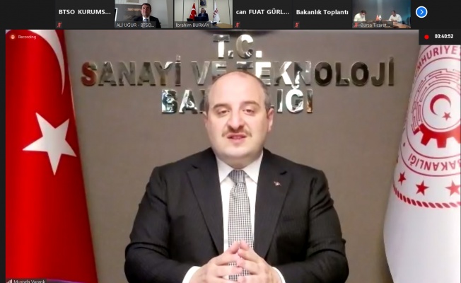 BTSO Meclis ve Müşterek Meslek Komiteleri Toplantısı Sanayi ve Teknoloji Bakanı Mustafa Varank’ın Katılımı ile Yapıldı