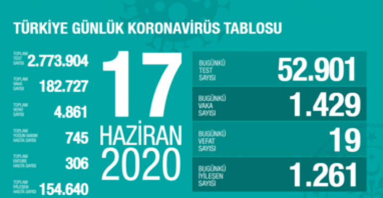 KORONAVIRUS TÜRKİYE'DE SON DURUM