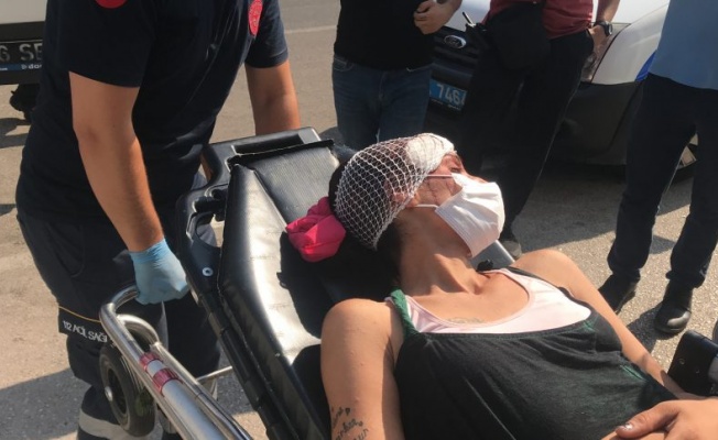 Bursa'da bir kadın sokak ortasında darp edildi!