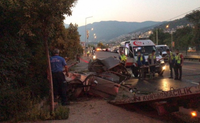 Bursa'da feci kaza!