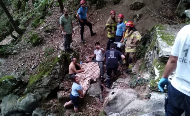 Bursa'da itfaiye ekiplerinden nefes kesen kurtarma