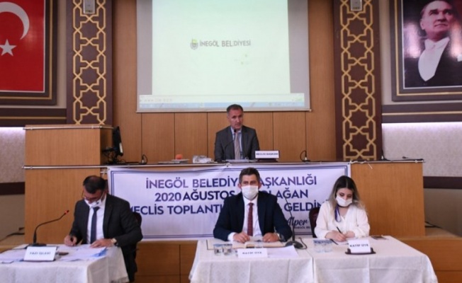 İnegöl Belediyesi ağustos ayı meclis toplantısı yapıldı