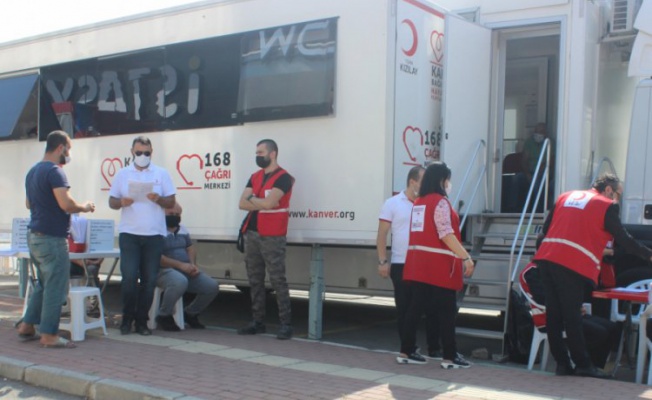 Bursa'da kan bağış kapsamında destek sürüyor