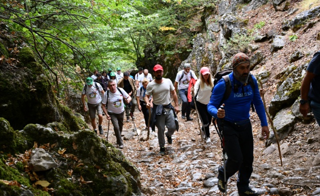 İznik'te doğanın tadını yürüyerek çıkardılar