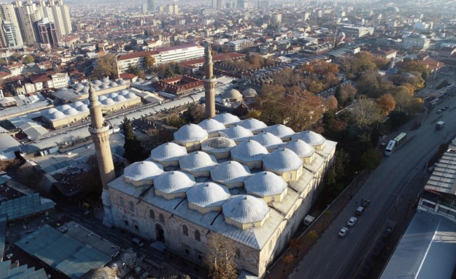 Bursa'da boş cadde ve meydanlar, havadan görüntülendi