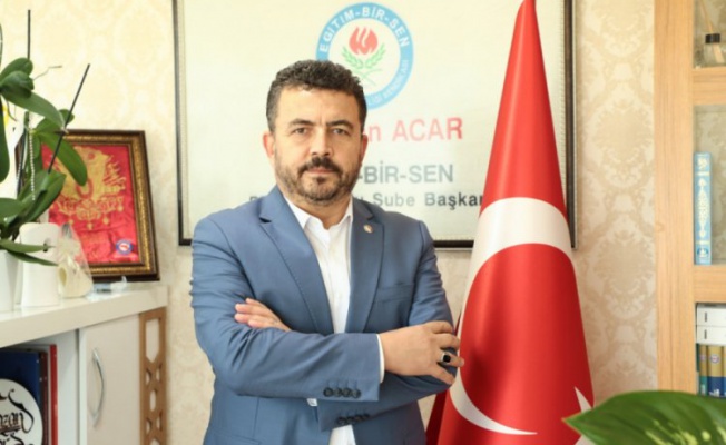 Eğitim Bir-Sen Bursa Şube Başkanı Acar: İnsanlık ölüyor