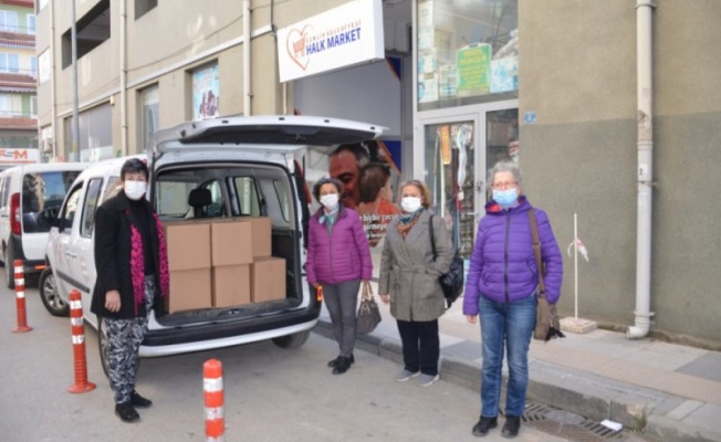 Gemlik Kent Konseyi'nden Halk Market'e destek