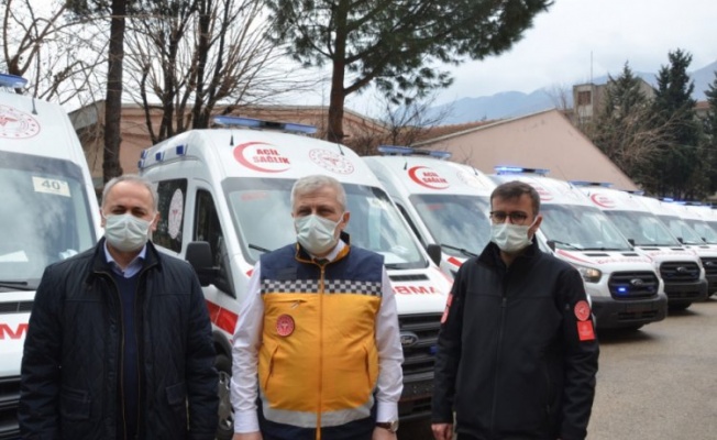 Sağlık Bakanlığı'dan Bursa'ya 16 ambulans tahsis edildi
