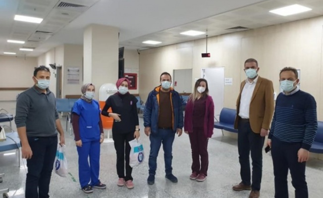 Bursa'da sağlık çalışanlarına sendika morali
