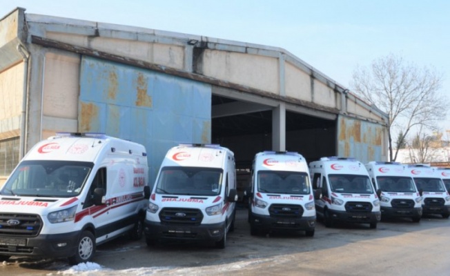 Bursa İl Sağlık Müdürlüğü'ne 10 ambulans daha verildi