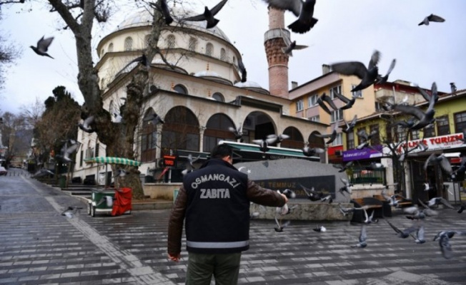 Osmangazi sokakları sessizliğe büründü