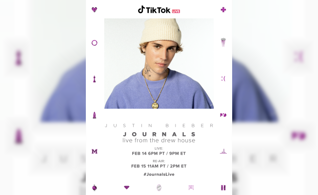 Justin Bieber sevilen albümü Journals için TikTok Live’da konser verdi