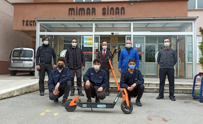 BURSA MİMAR SİNAN ÖĞRENCİLERDEN ELEKTRİKLİ SCOOTER