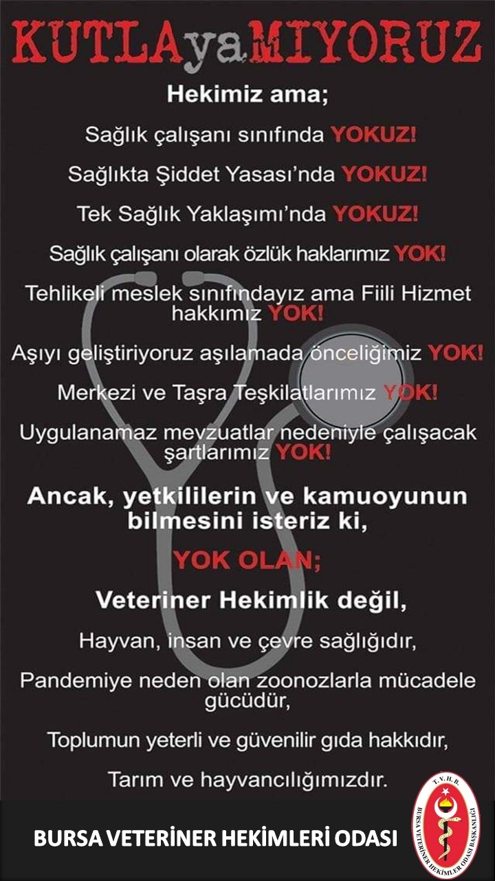 Dünya Veterinerlik Günü Kutlu Olsun