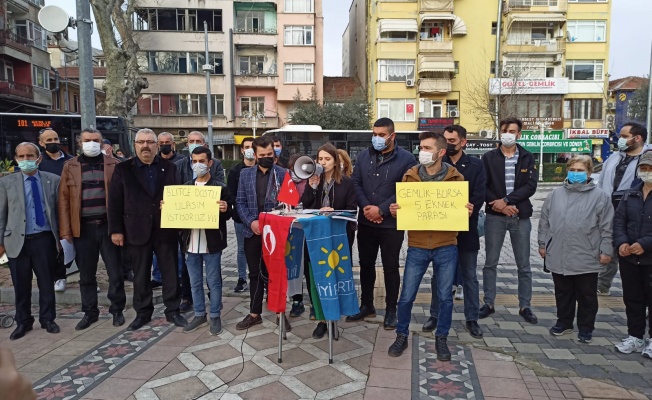 İYİ GENÇLİK GEMLİK'TEN BURULAŞ ZAMMINA PROTESTO