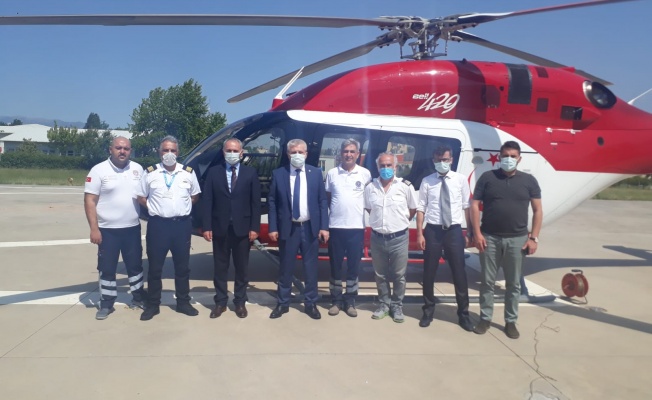 AMBULANS HELİKOPTER ACİL HASTALARA HIZIR GİBİ YETİŞİYOR