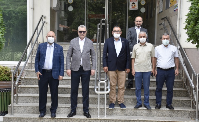 KARACABEY BELEDİYE BAŞKANI ALİ ÖZKAN, BAŞKAN AYDIN’I ZİYARET ETTİ