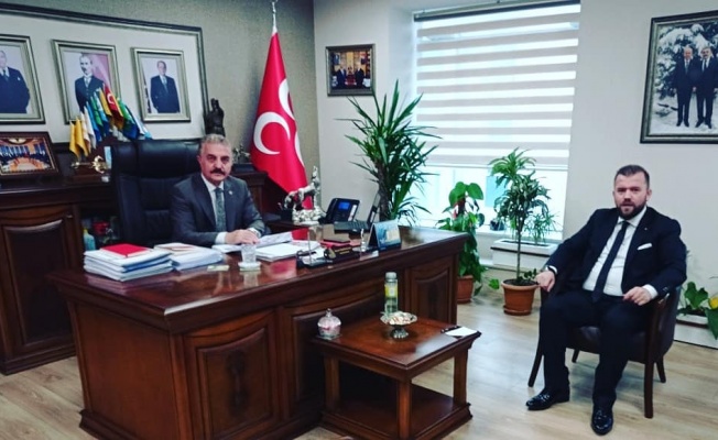 MHP GENEL SEKRETERİ İSMET BÜYÜKATAMAN'A İNCE ZİYARET