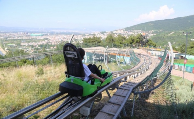 Bursa'daki “macera parkı“ adrenalin yaşamak isteyenlerin adresi oldu