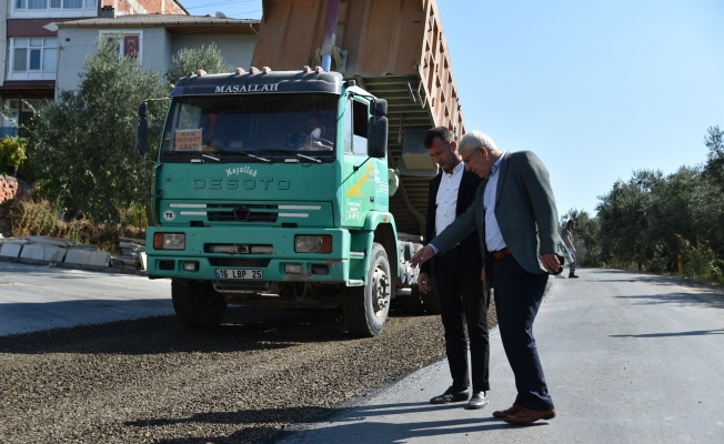 YENİKÖY YOLUNDA ASFALT ÇALIŞMASI BAŞLADI