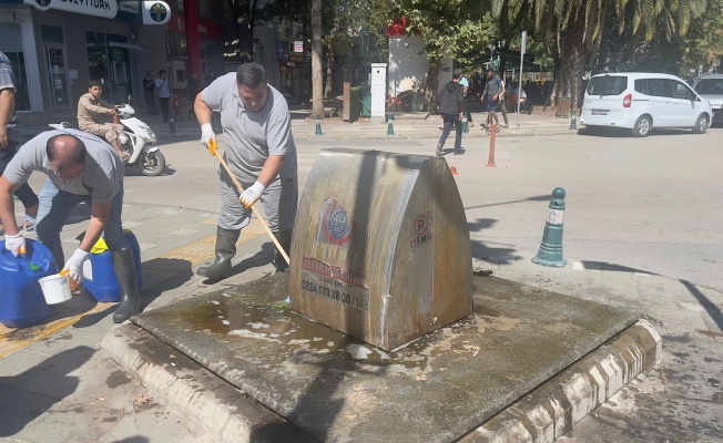 YER ALTI ÇÖP KONTEYNERLERİ TERTEMİZ OLDU