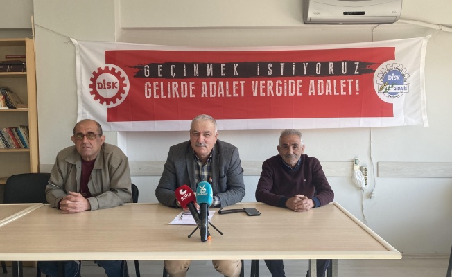 Gıda İş Bursa Gelirde adalet vergide adalet geçinmek istiyoruz