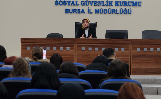 Yıldırım Mesleki ve Teknik Anadolu Lisesi öğrencileri Bursa Sosyal Güvenlik Kurumunu ziyaret etti