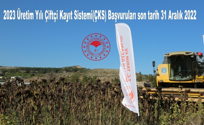 2023 Yılı ÇKS Başvuruları Başladı