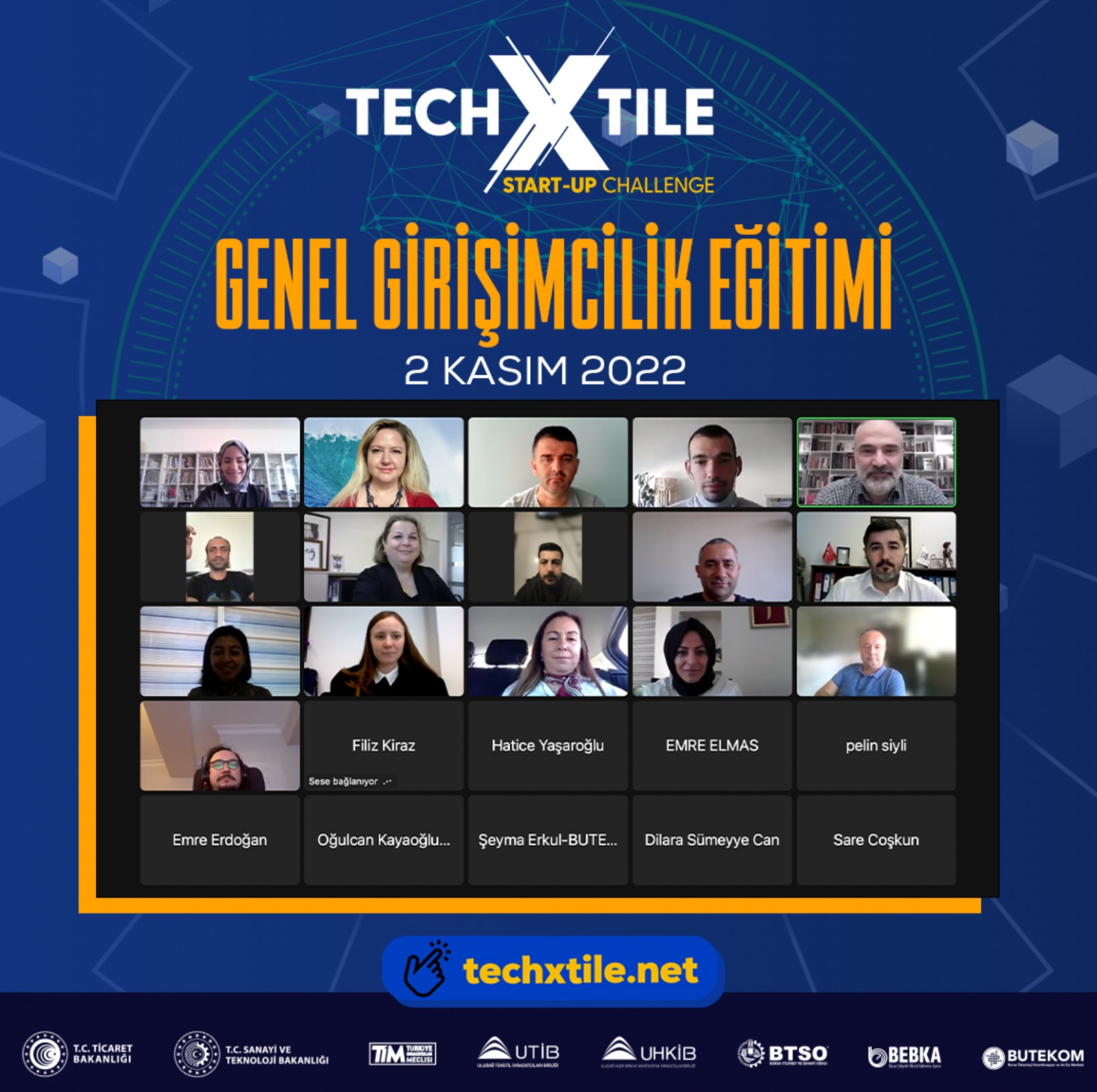 KABUK DEĞİŞTİREN TECHXTILE START-UP CHALLENGE’TA EĞİTİMLER BAŞLADI