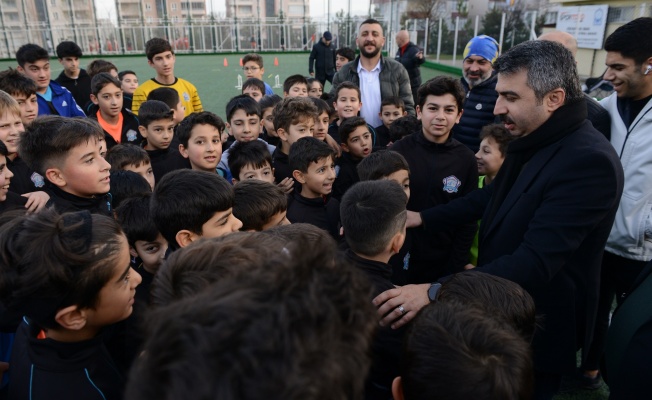 BAŞKAN YILMAZ SPORCULARLA BULUŞTU
