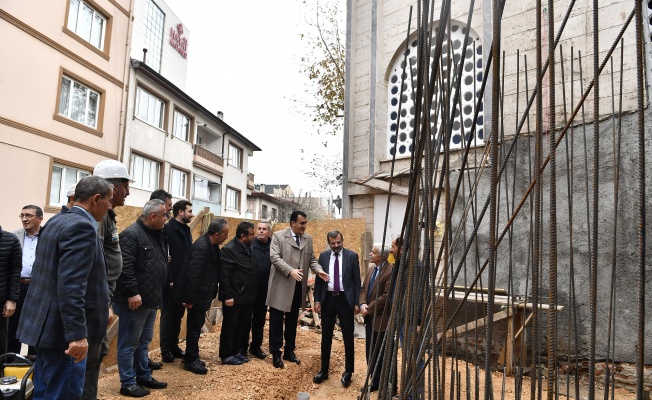 Elmasbahçeler Merkez Camii’ne yeni minare