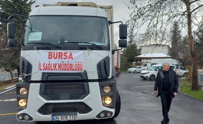 BURSA’DAN DEPREM BÖLGESİNE TIBBİ MALZEME DESTEĞİ