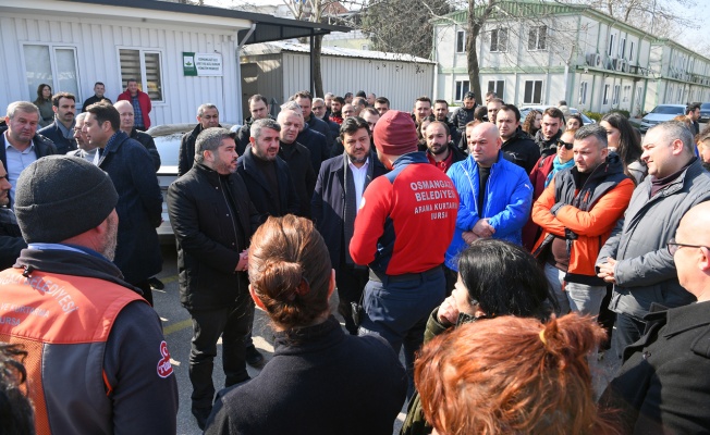 Osmangazi ekiplerine duygusal karşılama