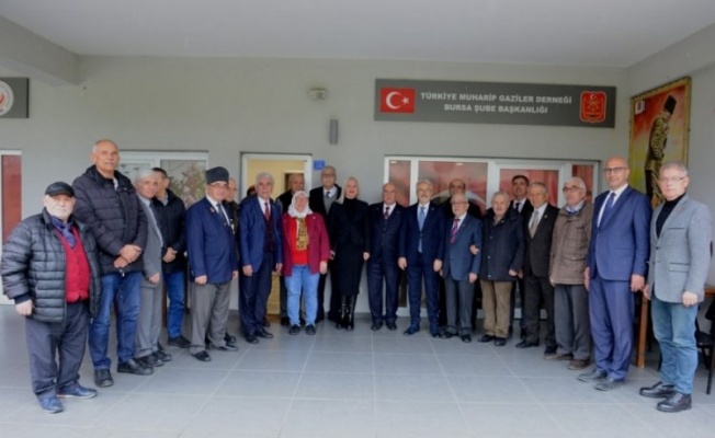 Bursa'da Başkan Erdem şehit yakınları ve gazilere destek sözü verdi