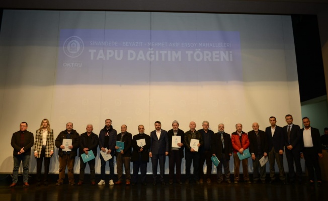 YILDIRIM’DA MÜLKİYET SORUNU TARİH OLUYOR